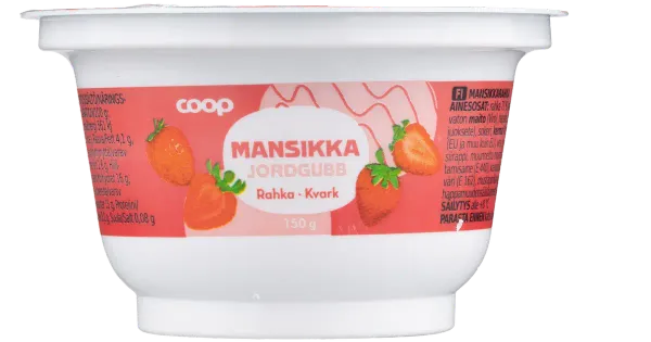 Coop maasika kohupiimakreem, 150 g