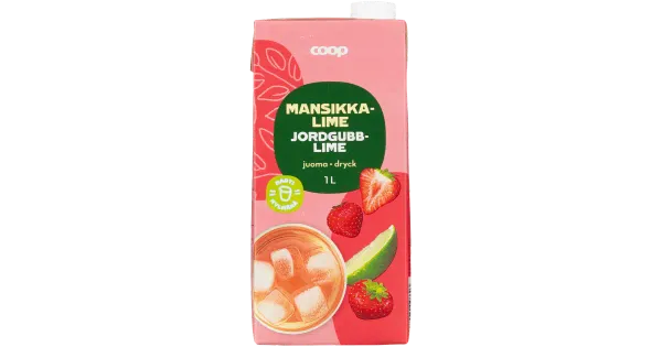 Coop maasika-laimijook 1L