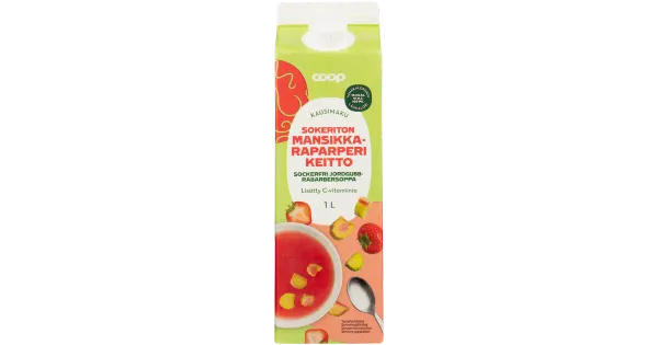Coop maasika-rabarberikissell, 1l