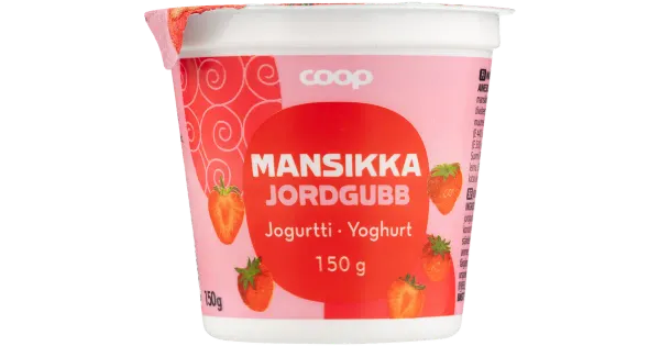 Coop maasikajogurt 150g