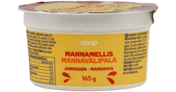 Coop maasikamaisteline mannavahepala, 165 g
