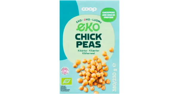 Coop mahe kikerherned soolvees 380g/230g