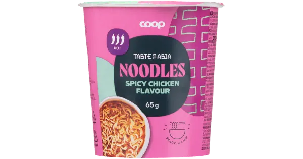 Coop maitsestatud kana kausinuudlid 65g