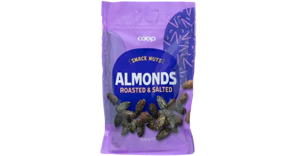 COOP mandlid röstitud&soolatud 100g