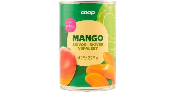 Coop mangoviilud suhkruleemes 425/225g