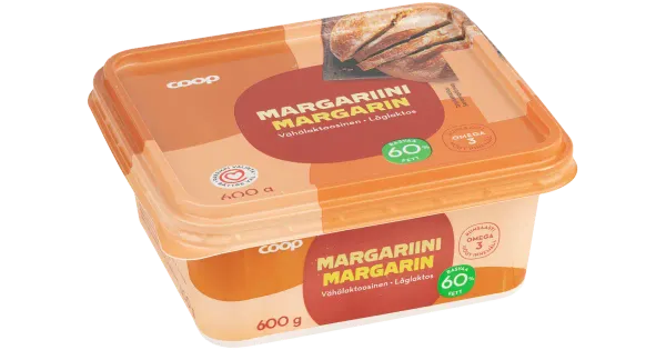 Coop margariin 60%, 600 g