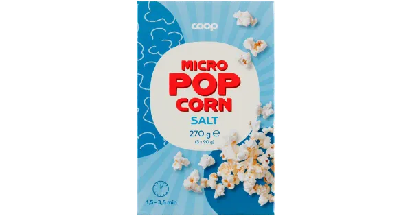 Coop Micro Popcorn soolaga 3-pakk