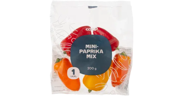 Coop Mini paprika mix I kl 200g