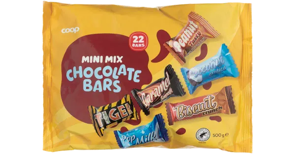 Coop mini šokolaadibatoonide segukott 500g