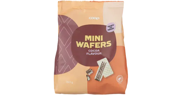 Coop mini vahvlid kakao 180g