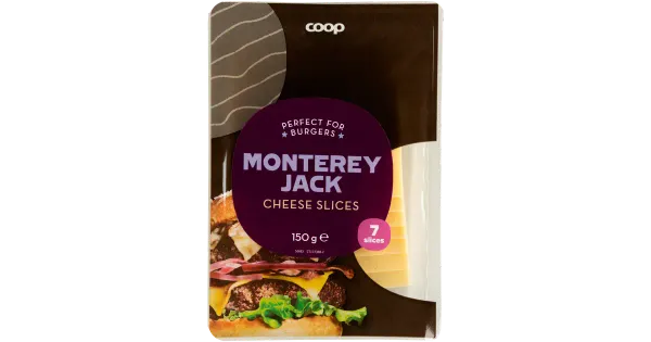 Coop Monterey Jack viilutatud juust, 31% rasva, 7 viilu, 150g