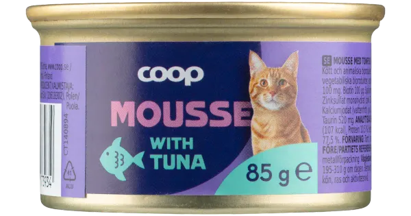 COOP mousse kassidele tuunikalaga 85g