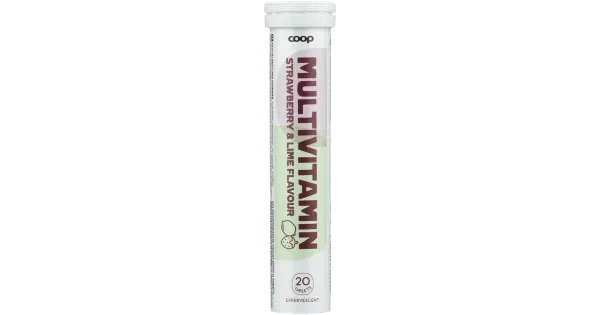 Coop Multivitamiin Maasika-laim 20 tabletti