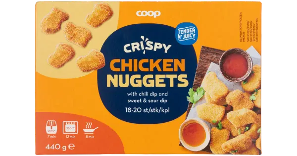 Coop Paneeritud ja eelküpsetatud Kananagitsad tšilli-ja magushapu kastmega 440 g