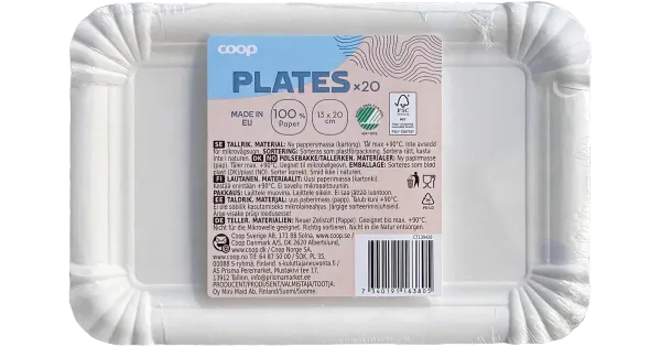 Coop papptaldrik kandiline 13x20cm 20tk