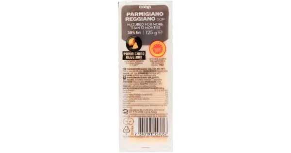 Coop Parmigiano Reggiano juust 30% 12 kuud, 125 g
