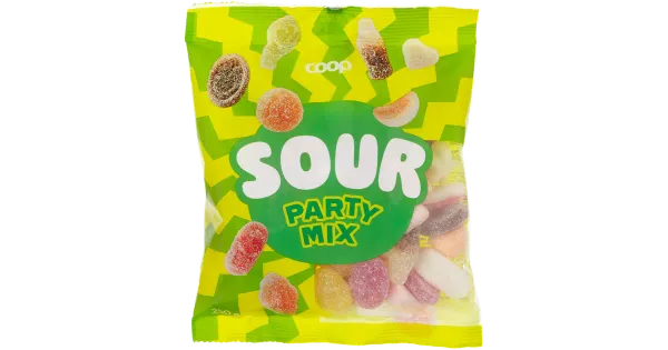 Coop Party Mix hapu kommisegu 250g