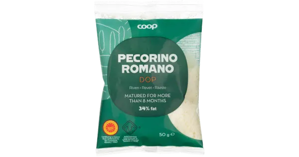 Coop Pecorino Romano riivjuust KPN, 34% rasva, 50g