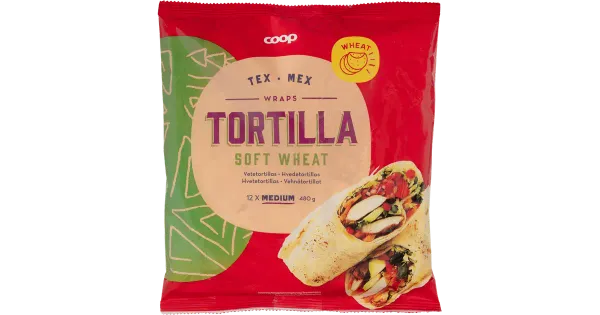 Coop pehmed nisutortillad 12tk 480g