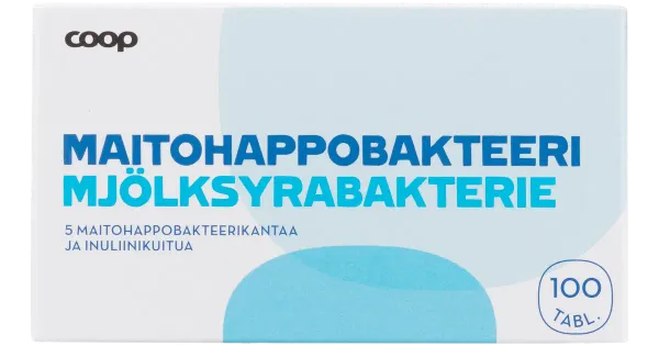 Coop Piimhappebakter tabletid 100tk