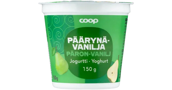 Coop pirni-vanillijogurt 150g