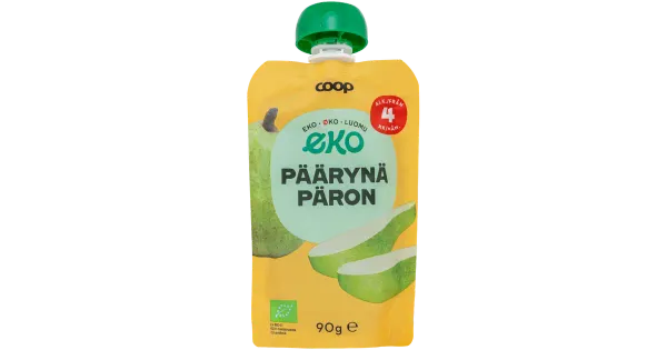 Coop pirnipüree 4k, ökoloogiline, 90 g