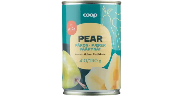 Coop poolikud pirnid mahla 410/230g