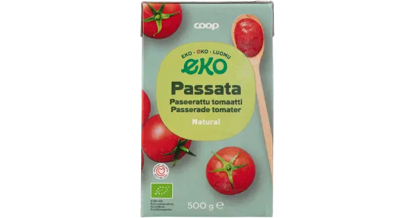 Coop püreeritud mahetomatid 500g