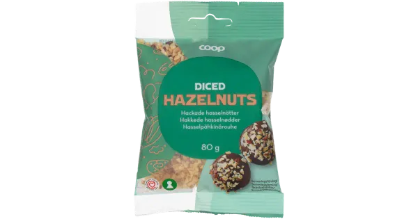 Coop purustatud röstitud sarapuupähklid 80g
