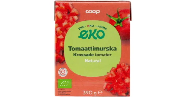 Coop purustatud tomatid 390g mahe