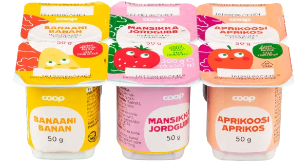 COOP puuviljakohupiim 6x50g