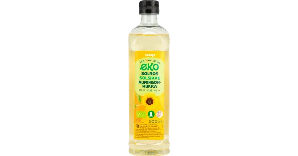 Coop Rafineeritud orgaaniline päevalilleõli 500ml