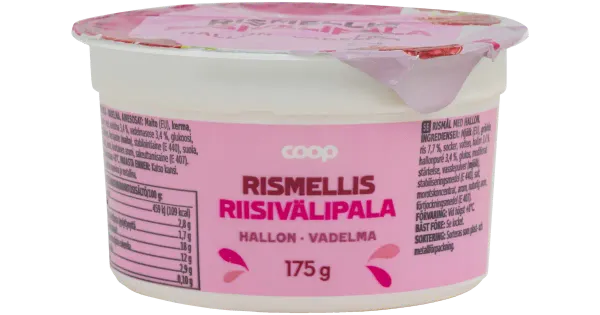 Coop riisivahepala vaarikaga, 175 g