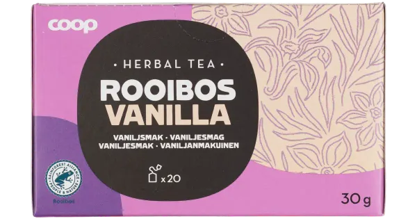 Coop Rooibos vanilje 20x1,5g RFA