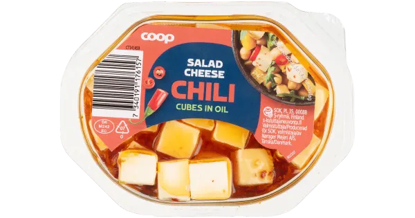 Coop salatijuustukuubikud õlis tšilliga, 100 g