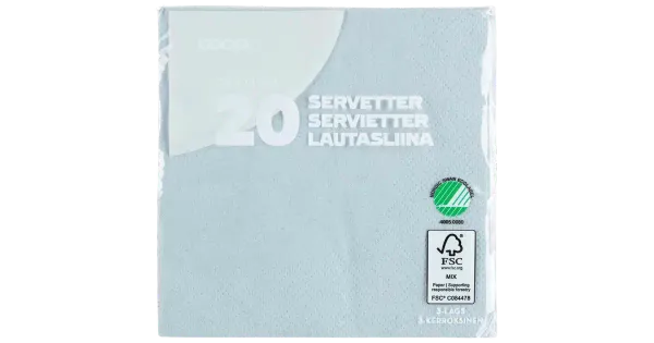Coop salvrätik hall 24cm 20tk