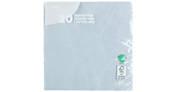 Coop salvrätik hall 33cm 20tk