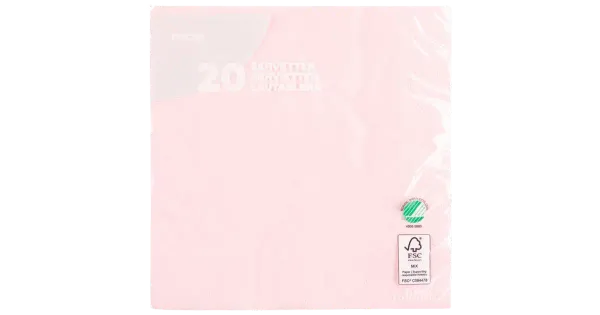 Coop salvrätik roosa 33cm 20tk