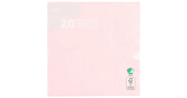 Coop salvrätik roosa 40cm 20tk
