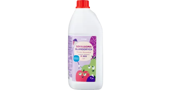 Coop segujoogi suhkruvaba kontsentraat 1+3 1,5l
