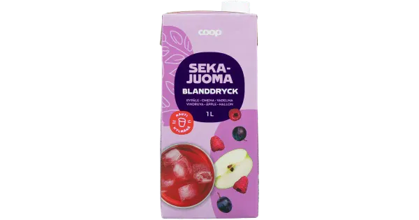 Coop segujook viinamari-vaarikas-õun 1L