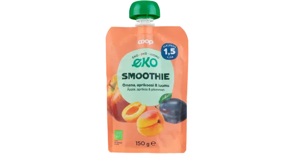 Coop smuuti õun-aprikoos-ploom 1,5a 150g