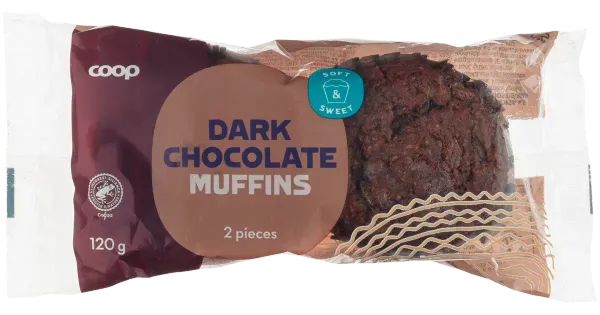 Coop Šokolaadi Muffin 2 Tk, 120 G