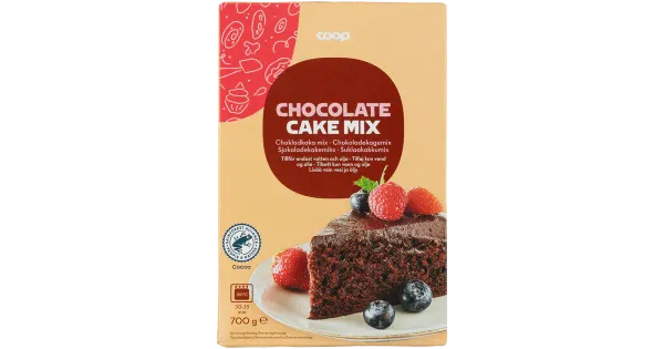 Coop šokolaadikoogisegu šokolaadihelvestega 5 % 700g