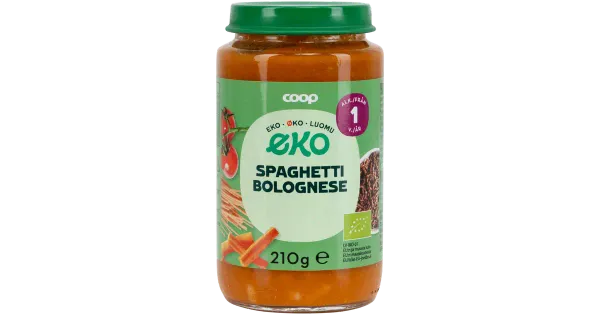 Coop Spageti Bolognese 12 kuud, 210 g
