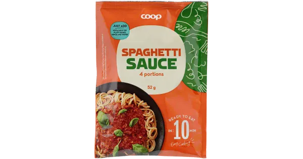 Coop spagettikastmepulber 52g