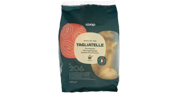 Coop tagliatelle durumpasta munaga 500g