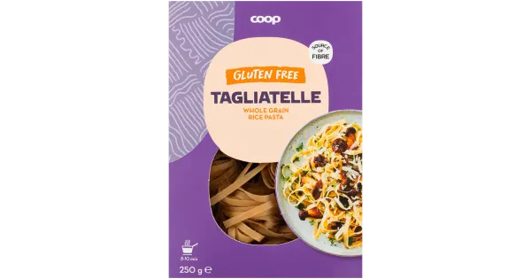 Coop tagliatelle täisterariisi pasta 250 g