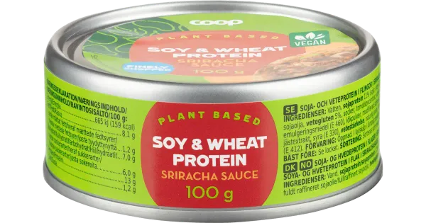 Coop taimne peenestatud soja- ja nisuvalk sriracha kastmes 100 g