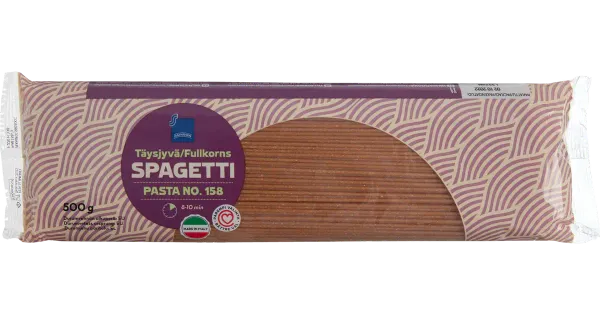 Coop täisteraspagetti 500g